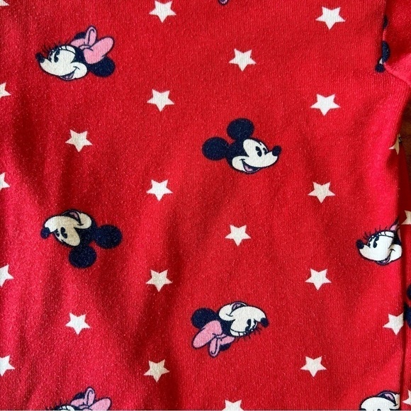 Disney x Gap Mickey Mouse Minnie Mouse Red w/ Stars & Tie Dye PJ Set x2 🐭 - Picture 8 of 16